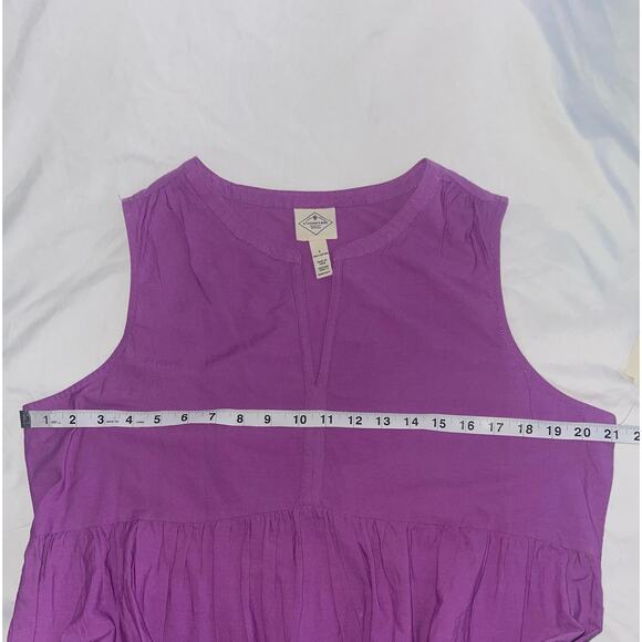 St. John’s Bay NWT Purple Casual Summer Dress Size:L MSRP: $44 Small Flaw - Picture 5 of 9